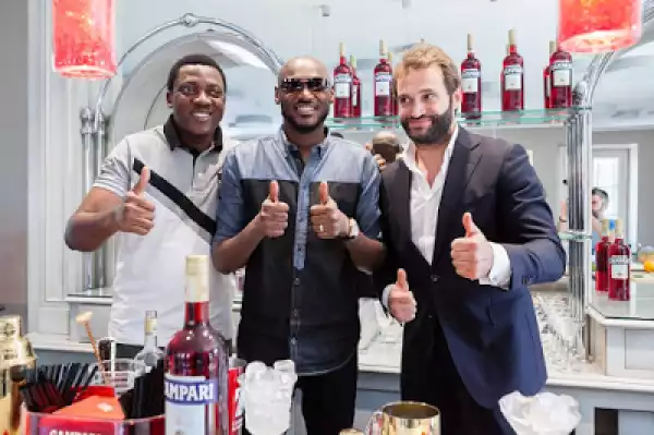 Photos: 2Face Becomes First African Musician To Be Hosted At Home Of Legendary Italian Inventor & Tycoon Gaspare Campari